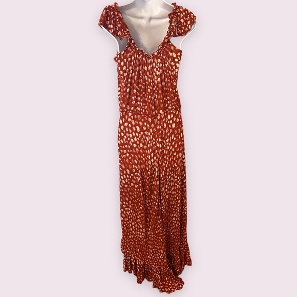 Tiare Hawaii Maxi Red Polka Dot Dress - Picture 3 of 4